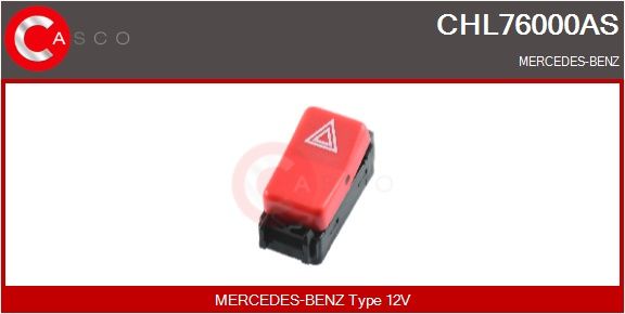 Levně Vypínač výstražných blikačů CASCO CHL76000AS