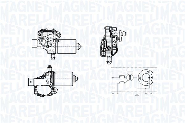 motor stergator MAGNETI MARELLI 064378900010