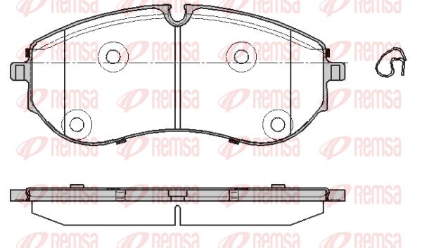 Zestaw klocków hamulcowych, hamulce tarczowe KAWE 1857 00