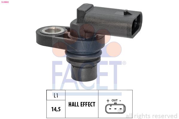 Czujnik, pozycja wałka rozrządu FACET 9.0860