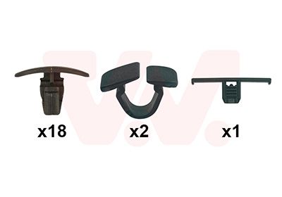 Set montaj, capota motor VAN WEZEL 7644797