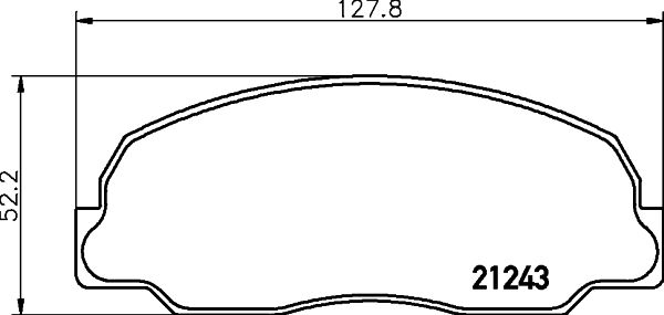 Zestaw klocków hamulcowych, hamulce tarczowe MINTEX MDB1328