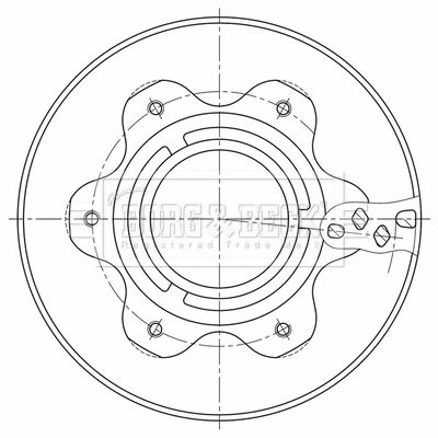 Tarcza hamulcowa BORG & BECK BBD32859