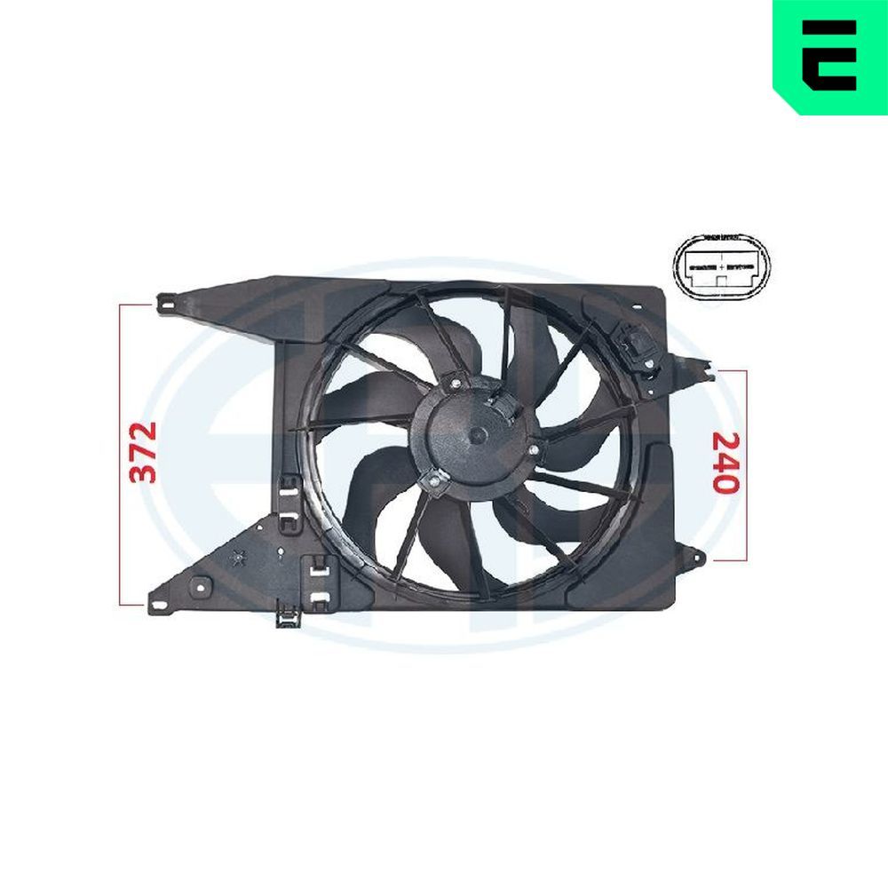 Ventilator, radiator ERA 352103