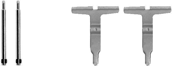 Zestaw akcesoriów, klocki hamulcowe HELLA 8DZ 355 202-651