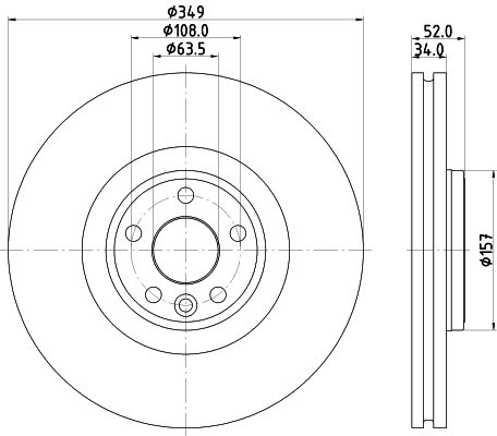 Tarcza hamulcowa MINTEX MDC2862C