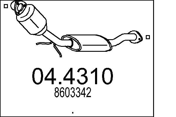 Katalizator MTS 8603342