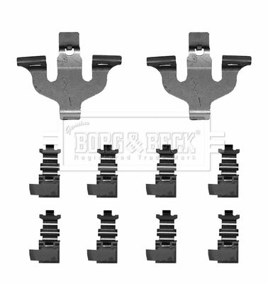 Zestaw akcesoriów, klocki hamulcowe BORG & BECK BBK1660