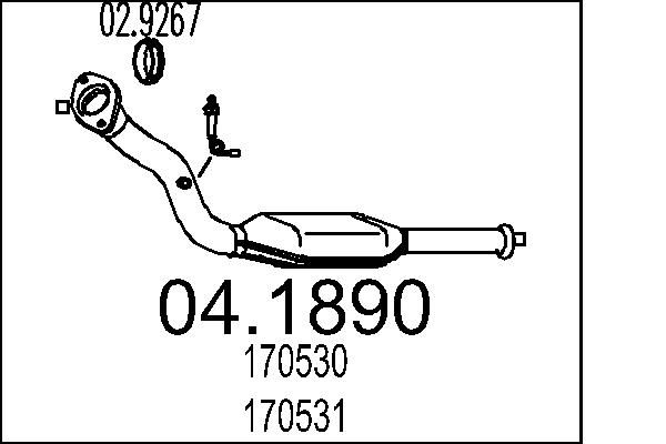 Katalizator MTS 04.1890