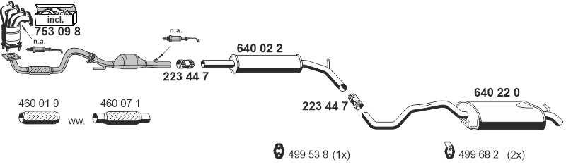 Układ wydechowy ERNST 060255