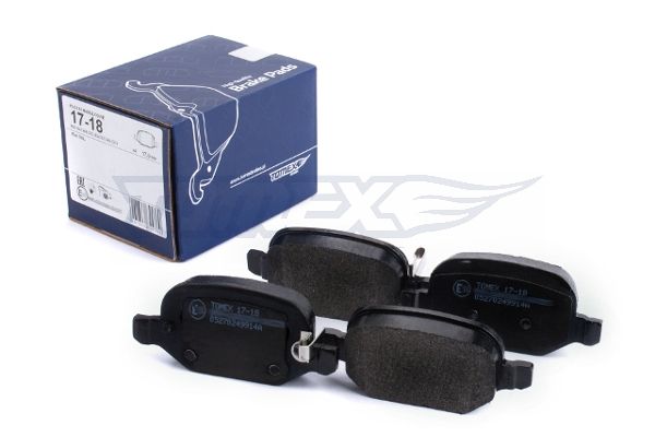 Levně Sada brzdových destiček, kotoučová brzda TOMEX Brakes 17-18