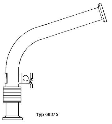 Przewód, zawór AGR BORGWARNER 60375D