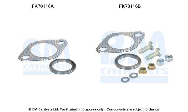 Zestaw montażowy, rura wydechowa BM CATALYSTS FK70116