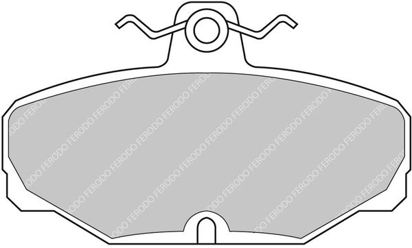 set placute frana,frana disc FERODO FCP408H