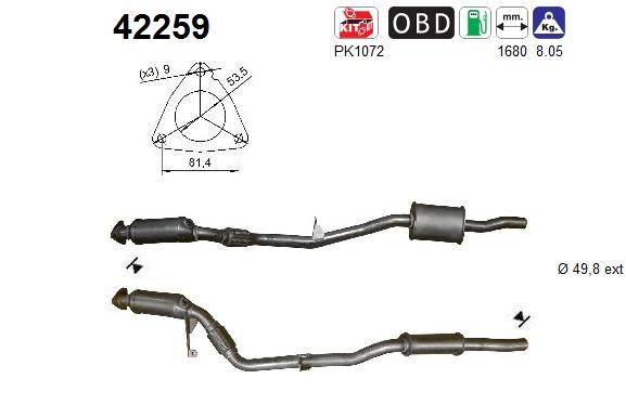 Katalizator AS 4F0254506X