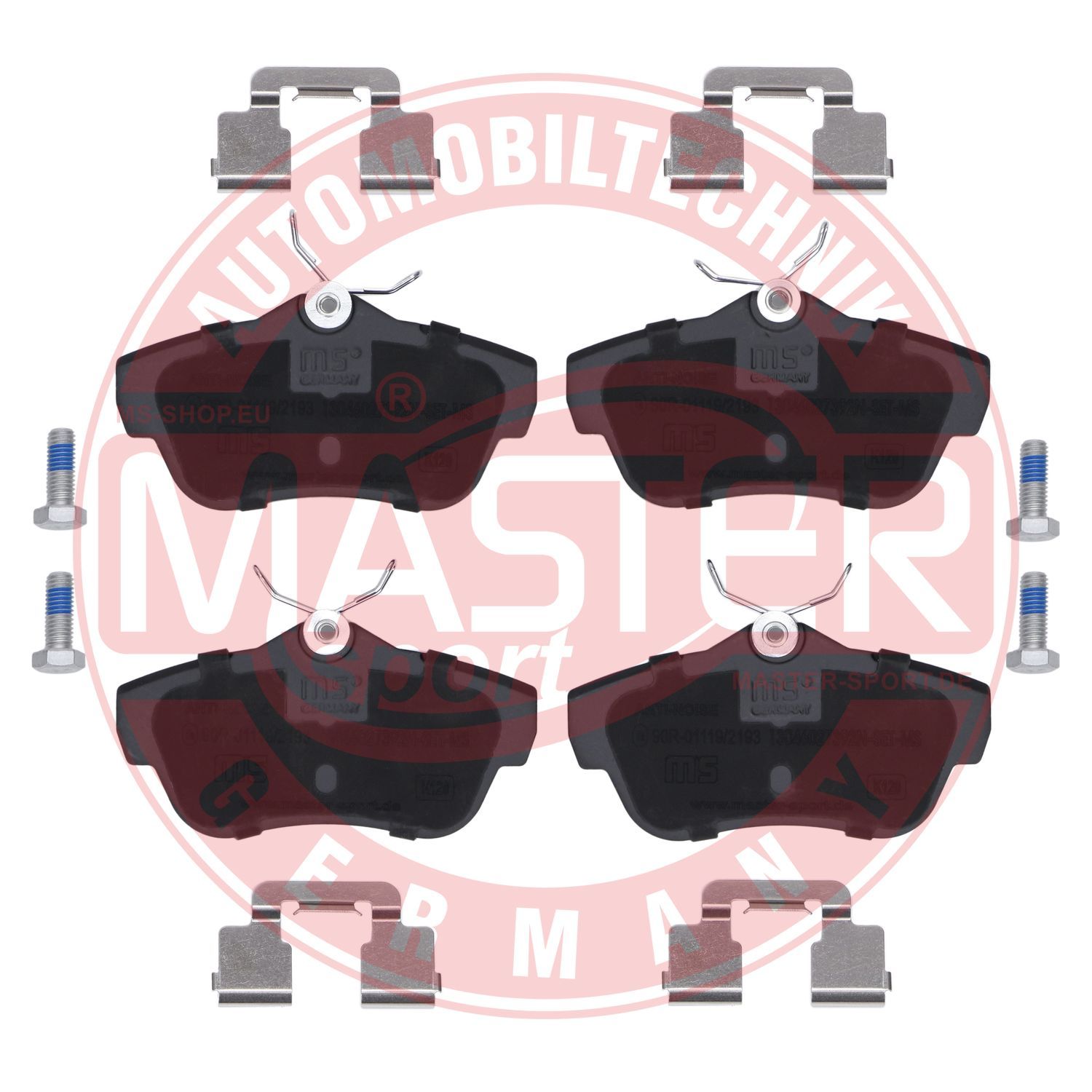 Zestaw klocków hamulcowych, hamulce tarczowe MASTER-SPORT GERMANY 13046027392T-SET-MS