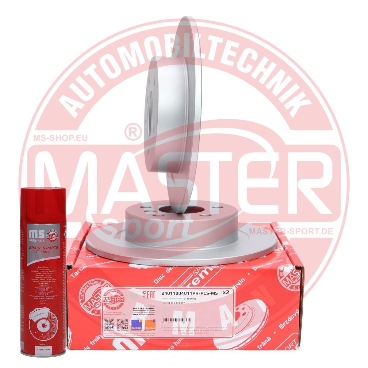 Tarcza hamulcowa MASTER-SPORT GERMANY 24011004011PR-SET-MSP