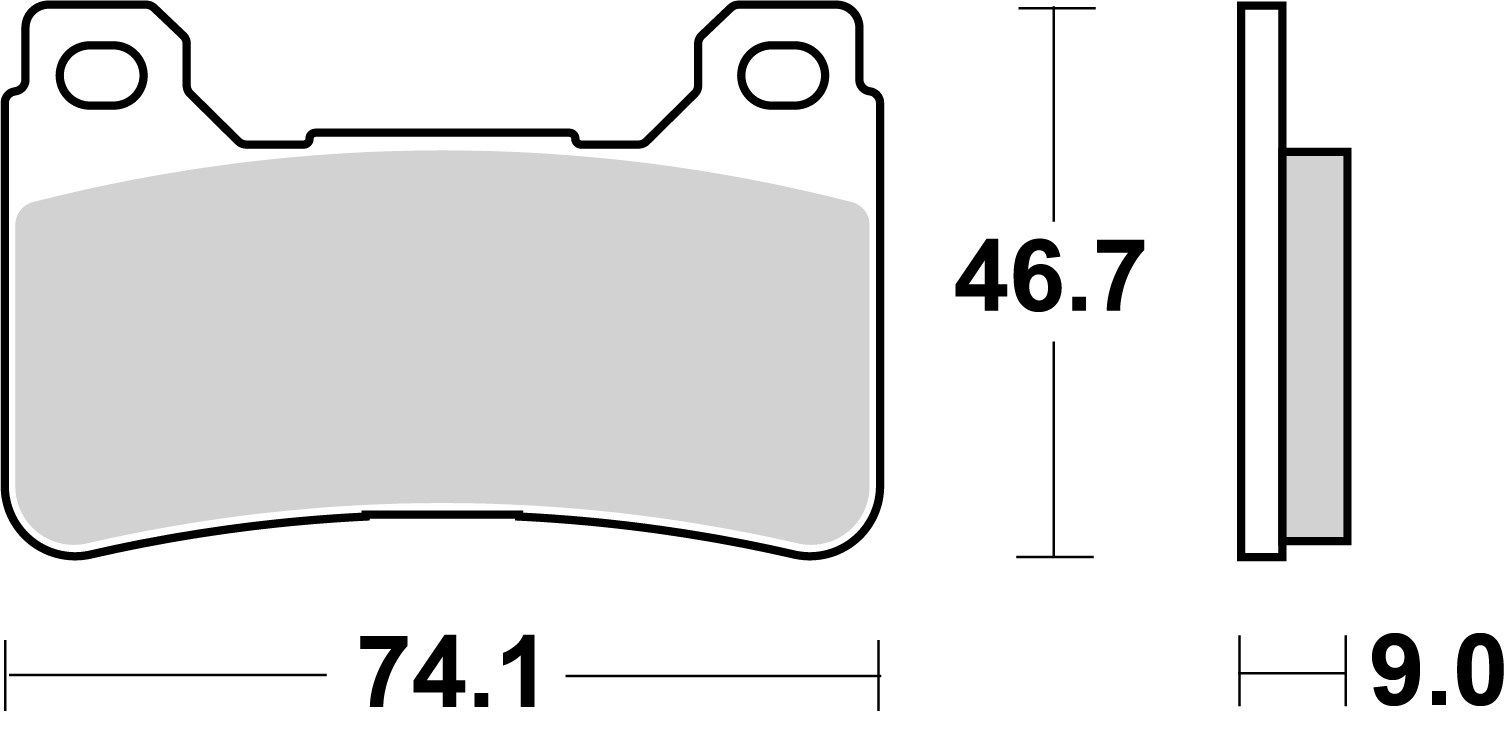 set placute frana,frana disc BREMBO 07HO50RC