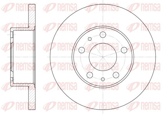 Brzdový kotúč REMSA 6473.00