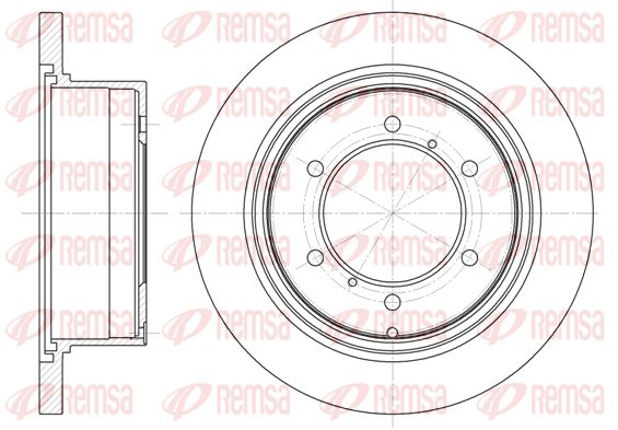 Tarcza hamulcowa KAWE 6552 00