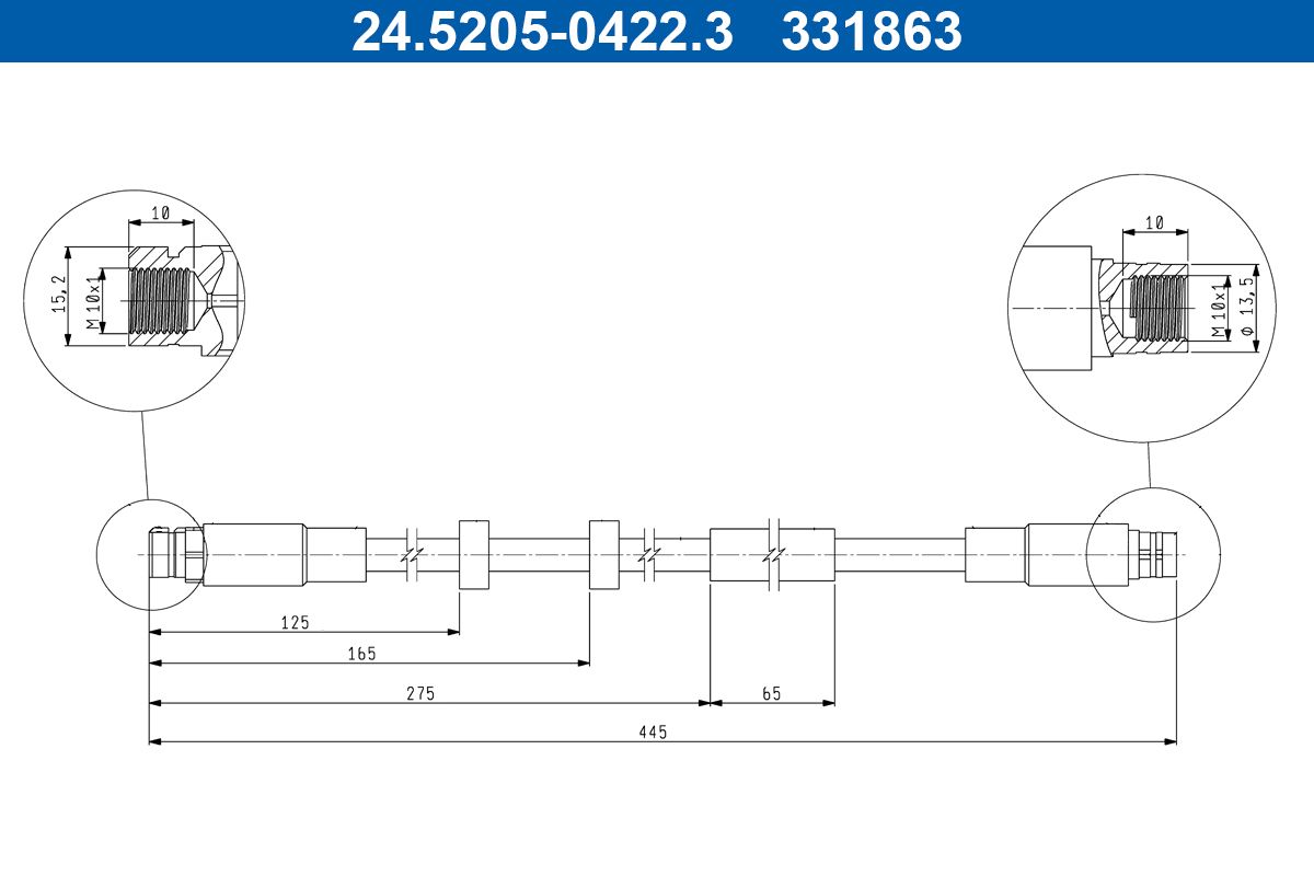 Furtun frana ATE 24.5205-0422.3