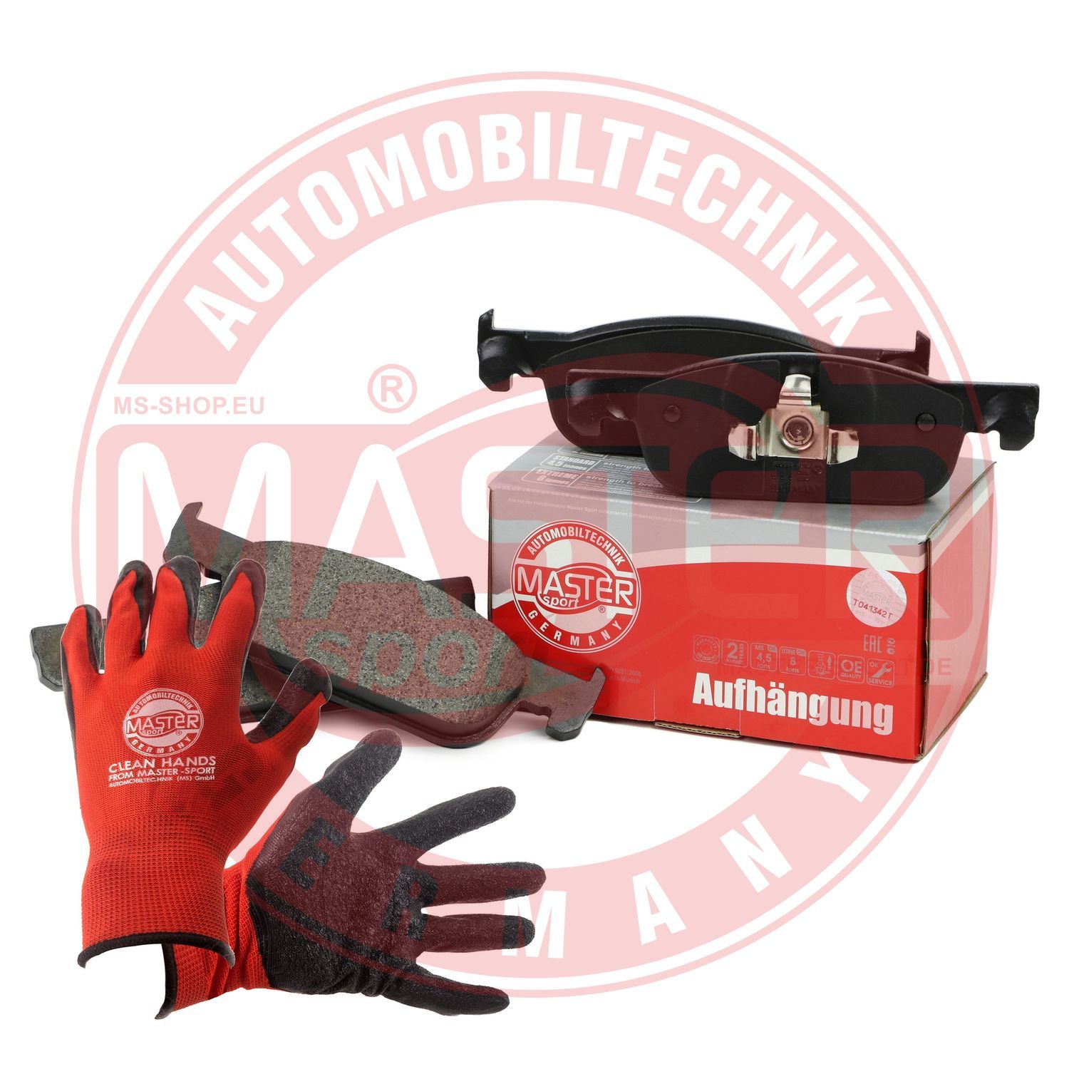 Zestaw klocków hamulcowych, hamulce tarczowe MASTER-SPORT GERMANY 13046117182T-SET-MSP