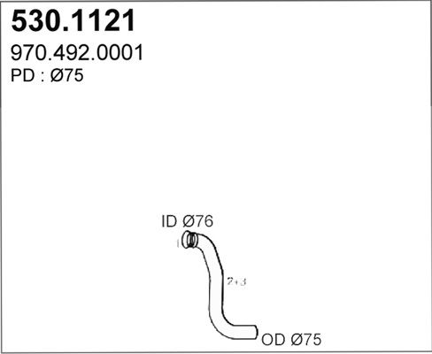 Racord evacuare ASSO 530.1121