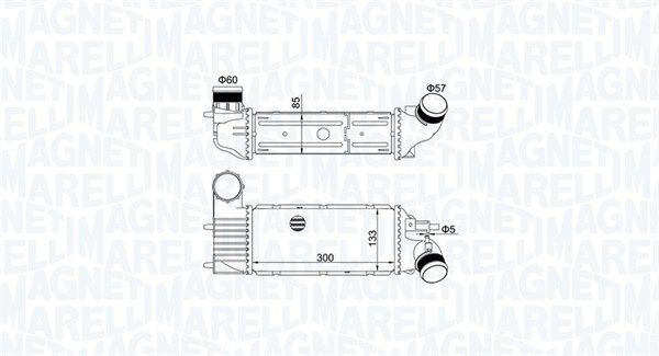 Chłodnica powietrza doładowującego MAGNETI MARELLI 351319205250