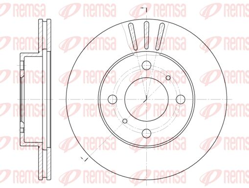 Tarcza hamulcowa KAWE 6557 10