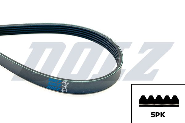 Pasek klinowy wielorowkowy DOLZ 05KD5PK1145