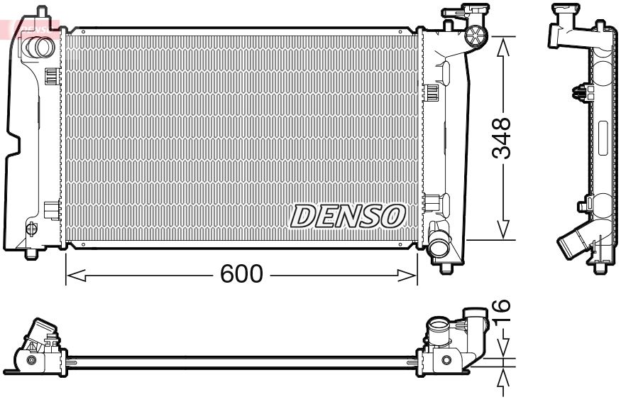 Chladič, chlazení motoru DENSO DRM50110