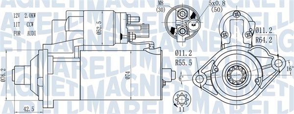 Štartér MAGNETI MARELLI 063721512010