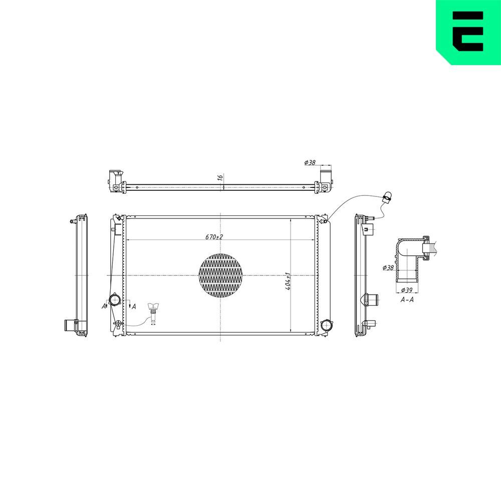 Radiator, racire motor ERA 673298