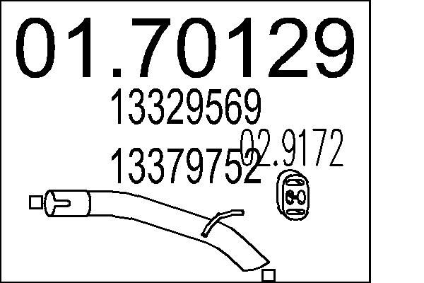 Racord evacuare MTS 01.70129