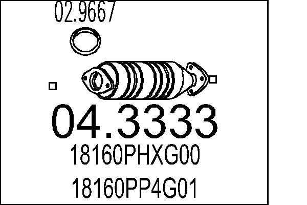 Katalizator MTS 04.3333