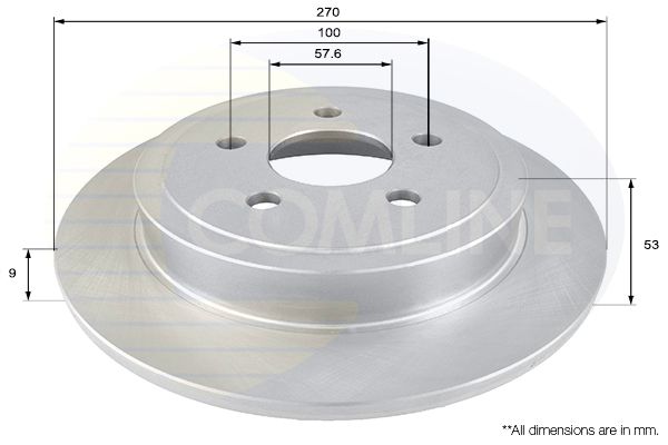 Tarcza hamulcowa COMLINE ADC2308