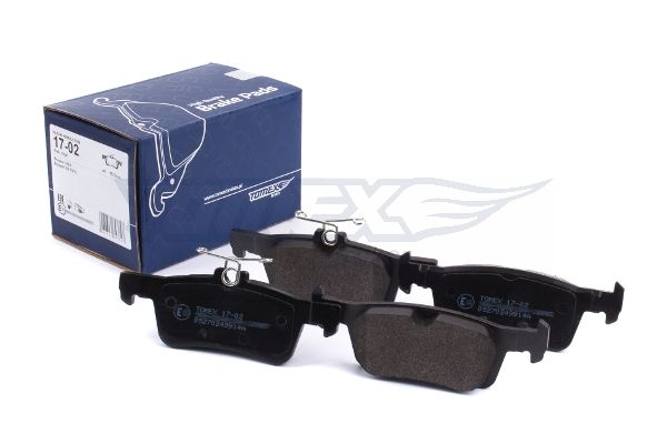Levně Sada brzdových destiček, kotoučová brzda TOMEX Brakes 17-02