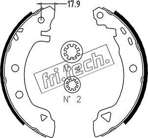 Zestaw szczęk hamulcowych FRI.TECH. 1004.007