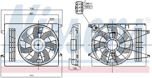 Ventilateur, refroidissement du moteur