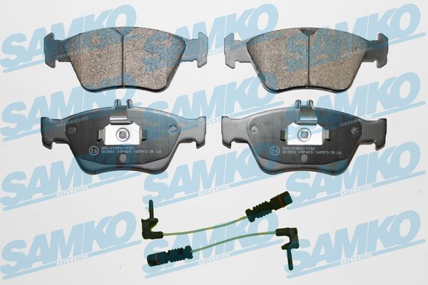 Zestaw klocków hamulcowych, hamulce tarczowe SAMKO 5SP409A
