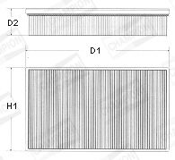 Vzduchový filter CHAMPION U591/606