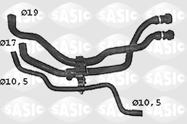 Hadice chladiče SASIC SWH4308