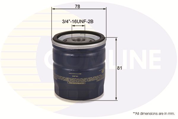 Filtr oleju COMLINE EOF181