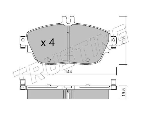 Piduriklotsi komplekt,ketaspidur