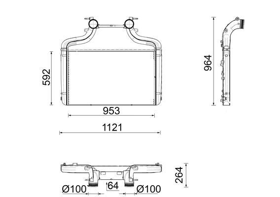 Intercooler, compresor MAHLE BEHR *** PREMIUM LINE *** CI 726 000P