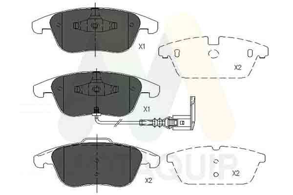set placute frana,frana disc MOTAQUIP LVXL1405