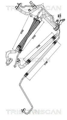conducta presiune variabila,aer conditionat TRISCAN 9010 81008