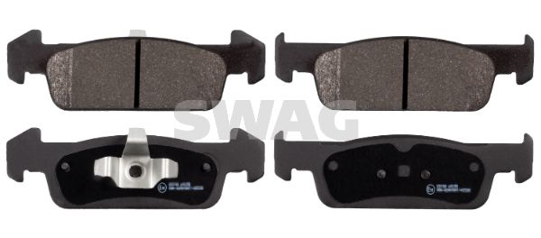 Zestaw klocków hamulcowych, hamulce tarczowe SWAG 60 91 6976