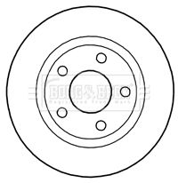 Tarcza hamulcowa BORG & BECK BBD4684