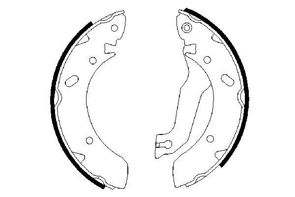 Zestaw szczęk hamulcowych BOSCH 0 986 487 387